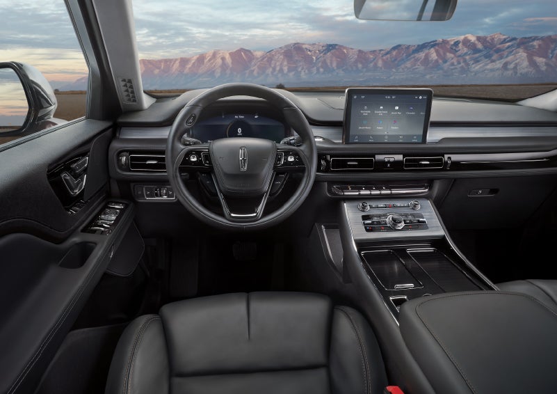 The interior of a Lincoln Aviator® SUV is shown | Dutch Miller Lincoln of Ashland in Ashland KY