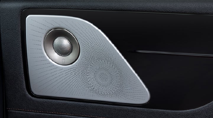 A close-up view of the available Revel® Ultima 3D Audio System. | Dutch Miller Lincoln of Ashland in Ashland KY